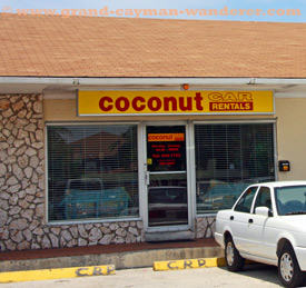 Grand Cayman car rental plaza Coconut cars