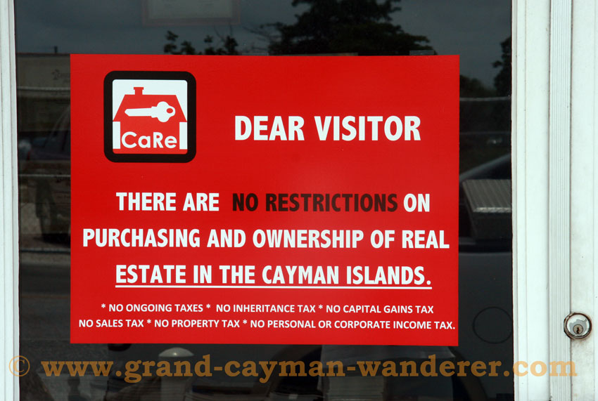 Grand Cayman Real Estate sign